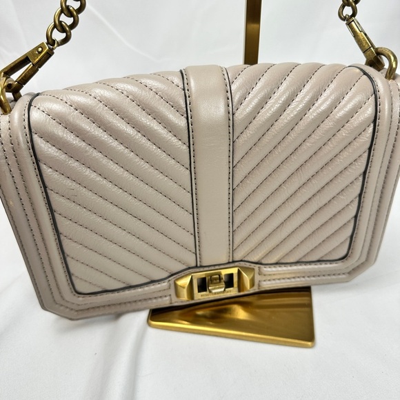 Rebecca Minkoff Purse - Chevron Quilted Love Crossbody Bag - Picture 2 of 16